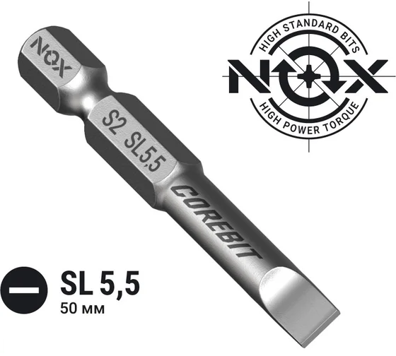 Бита SL 5.5х50мм 1шт Corebit NOX