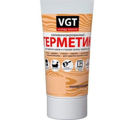 Герметик акриловый силиконизированный 160гр с носиком дуб ВГТ