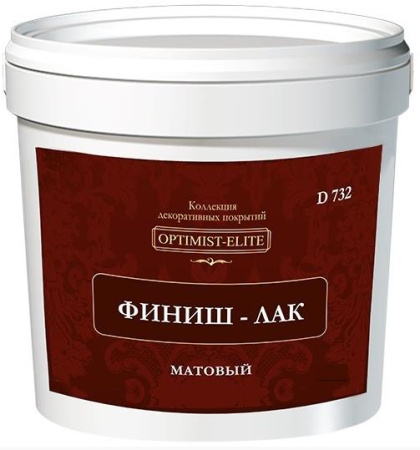 Финиш лак D732 матовый 3кг Optimist Elite