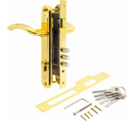 Замок врезной 17см с руч. золото язычок 2226/70-G/GM Avers---