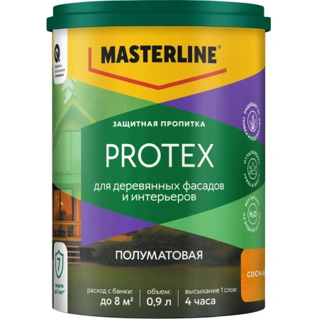Пропитка Masterline Protex по дереву сосна 0,9л