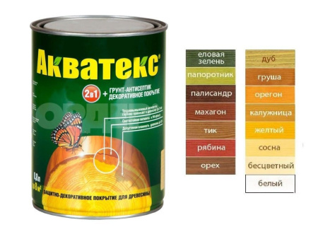 Пропитка Рогнеда Акватекс по дереву тик 0,8л