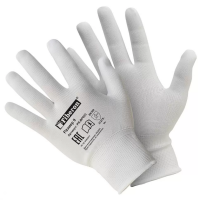 Перчатки полиэстер д/сборки белые L Fiberon