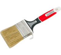 Кисть плоская 60х17мм прорезиненная ручка смешанный ворс красная Color Expert Кисть плоская 60х17мм прорезиненная ручка смешанный ворс красная Color Expert