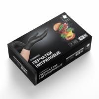 Перчатки одноразовые нитриловые Стандарт+ M черные ADM