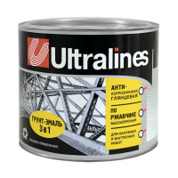 Грунт эмаль по ржавчине 3в1 красно-коричневая 1,8 кг Ultra Lines Радуга Грунт эмаль по ржавчине 3в1 красно-коричневая 1,8 кг Ultra Lines Радуга