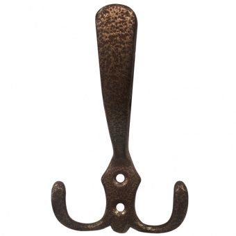 Крючок металл 3 рожковый КМ-1 шоколад Металлист Крючок металл 3 рожковый КМ-1 шоколад Металлист