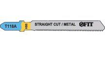 Пилка для э/лобзика металл  76х51мм(1-3мм) T118A 2шт Fit-----