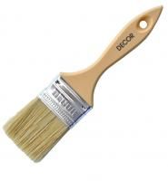 Кисть плоская 50х14мм пластиковая ручка смешанный ворс Четверг Decor(12) Кисть плоская 50х14мм пластиковая ручка смешанный ворс Четверг Decor(12)