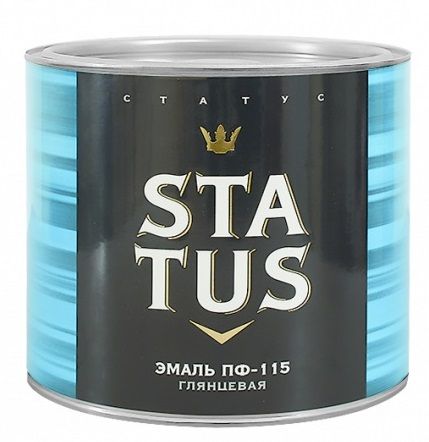 Эмаль ПФ-115 желтая 0,8кг Status Радуга