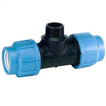 ПНД Тройник разборный 25х3/4х25 НР KET-25 STR