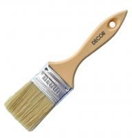 Кисть плоская 75х14мм пластиковая ручка смешанный ворс Суббота Decor(12) Кисть плоская 75х14мм пластиковая ручка смешанный ворс Суббота Decor(12)