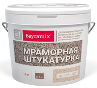 Покрытие универсальное Bayramix White мраморная штукатурка 0,5-1,0 мм 15кг Покрытие универсальное Bayramix White мраморная штукатурка 0,5-1,0 мм 15кг