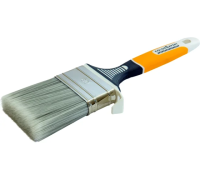 Кисть плоская 60х12мм прорезиненная ручка искуственный ворс желтая Color Expert Кисть плоская 60х12мм прорезиненная ручка искуственный ворс желтая Color Expert