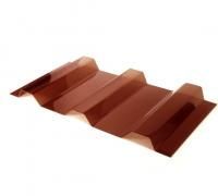 Поликарбонат профилированный МП-20 0,8мм 1,15х3м терракотовый Sunnex
