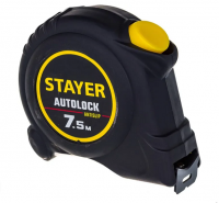 Рулетка   7,5мх25мм автостоп AutoLock Stayer Рулетка   7,5мх25мм автостоп AutoLock Stayer