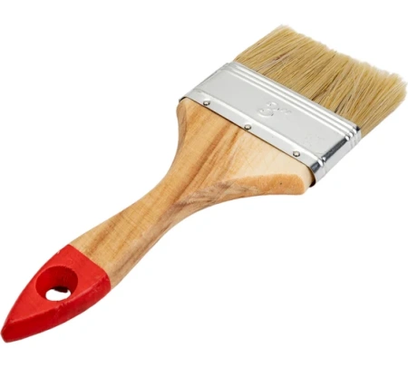 Кисть плоская 75х 5мм деревянная ручка натуральный ворс Color Expert Кисть плоская 75х 5мм деревянная ручка натуральный ворс Color Expert