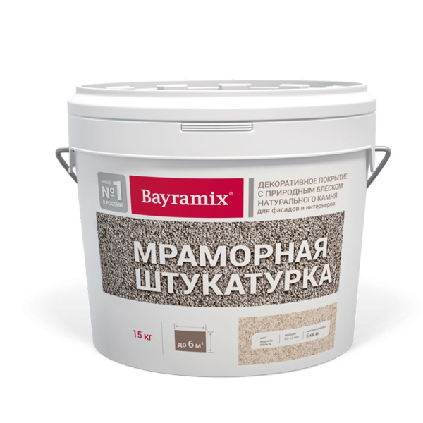 Покрытие универсальное Bayramix Peach Rose мраморная штукатурка 1.0-1,5мм 15кг K Покрытие универсальное Bayramix Peach Rose мраморная штукатурка 1.0-1,5мм 15кг K