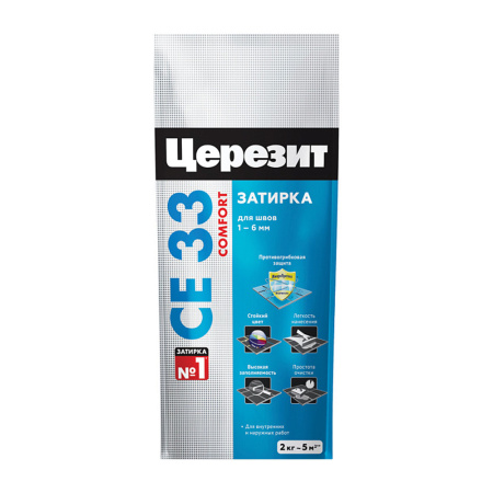 Затирка Ceresit СЕ33 антрацит  2кг Henkel