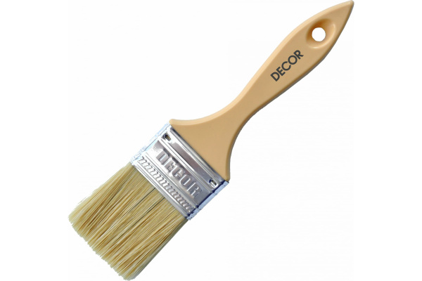 Кисть плоская 65х14мм пластиковая ручка смешанный ворс Пятница Decor(12) Кисть плоская 65х14мм пластиковая ручка смешанный ворс Пятница Decor(12)