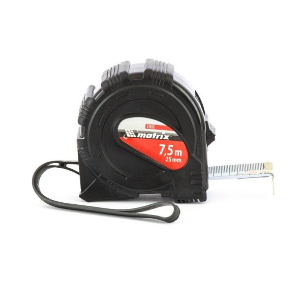 Рулетка   7,5мх25мм 2к-корпус, плавн.фиксация Matrix Рулетка   7,5мх25мм 2к-корпус, плавн.фиксация Matrix