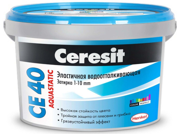 Затирка Ceresit СЕ40 №16 графит 2кг Henkel(12)