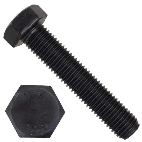 Болт 10х 50 черный DIN931