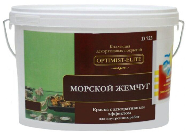 Покрытие декоративное D725 Морской жемчуг  5кг Optimist Elite Покрытие декоративное D725 Морской жемчуг  5кг Optimist Elite