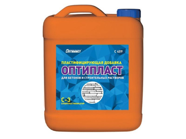 Добавка в бетон пластифицикатор 10л С409 Оптимист Оптипласт Добавка в бетон пластифицикатор 10л С409 Оптимист Оптипласт