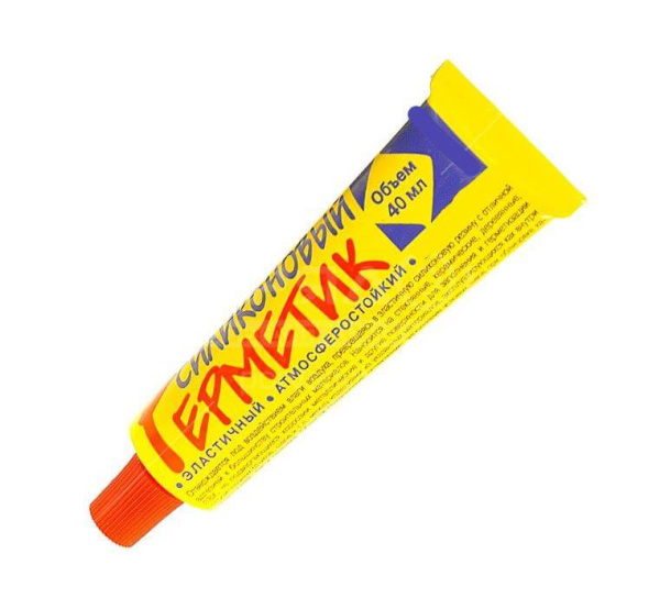 Герметик силиконовый универсальный  40мл белый НБХ Герметик силиконовый универсальный  40мл белый НБХ