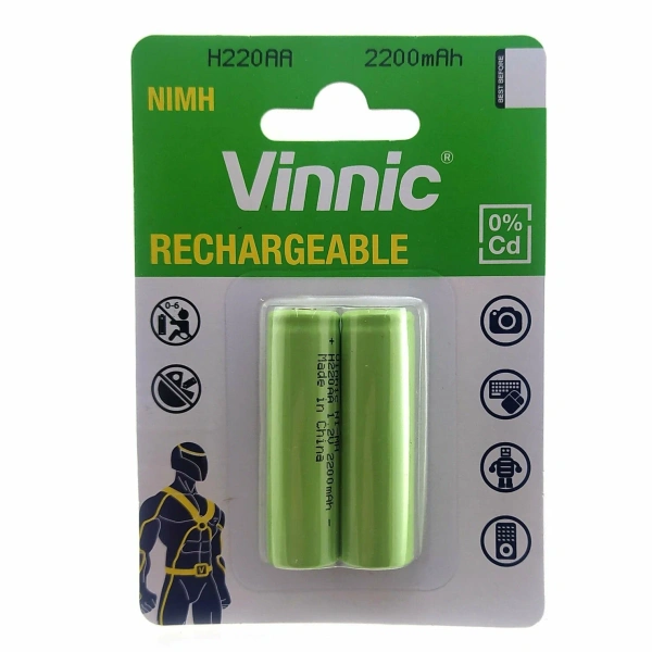 Аккумулятор АА R6 Ni-Mh 2.2A Vinnic