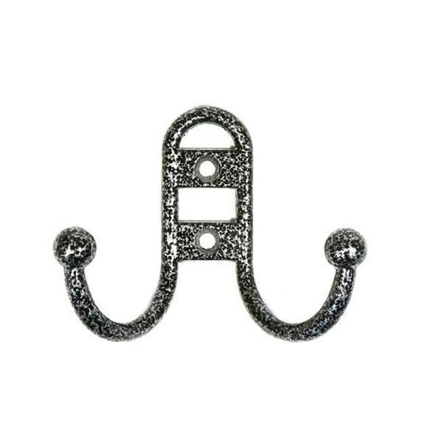 Крючок металл 2 рожковый №13 хром Металлист Крючок металл 2 рожковый №13 хром Металлист