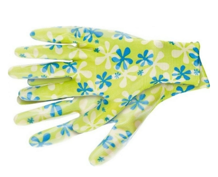 Перчатки садовые полиэстер(нитриловое покрытие) Palisad