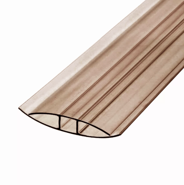 Поликарбонат профиль соединительный неразъемный 8мм бронза