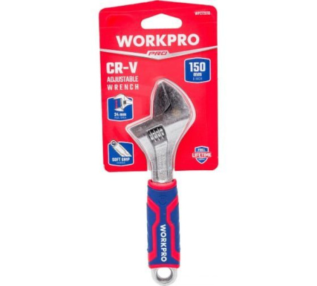 Ключ разводной 150мм Workpro Ключ разводной 150мм Workpro