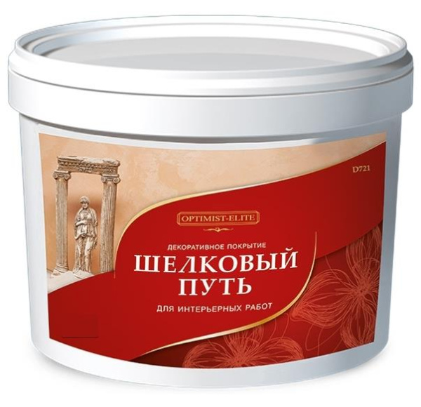 Покрытие декоративное D721 Шелковый путь  5кг Optimist Elite@--- Покрытие декоративное D721 Шелковый путь  5кг Optimist Elite@---