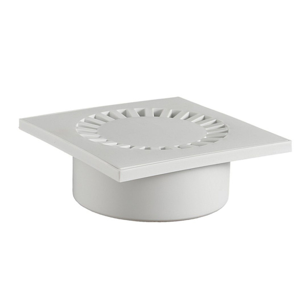 Трап ПП  50 150х150 вертикальный серый 5-0011