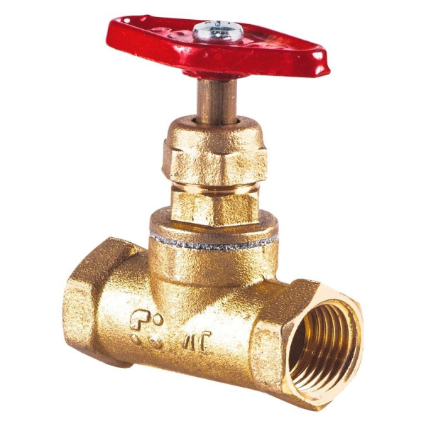 Вентиль латунь 20мм м/м