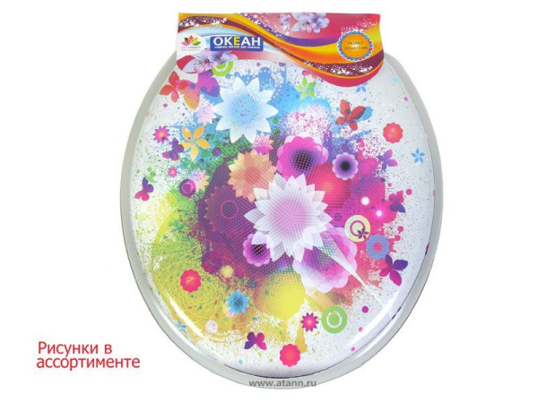 Сиденье для унитаза цветное мягкое Элегант Сиденье для унитаза цветное мягкое Элегант